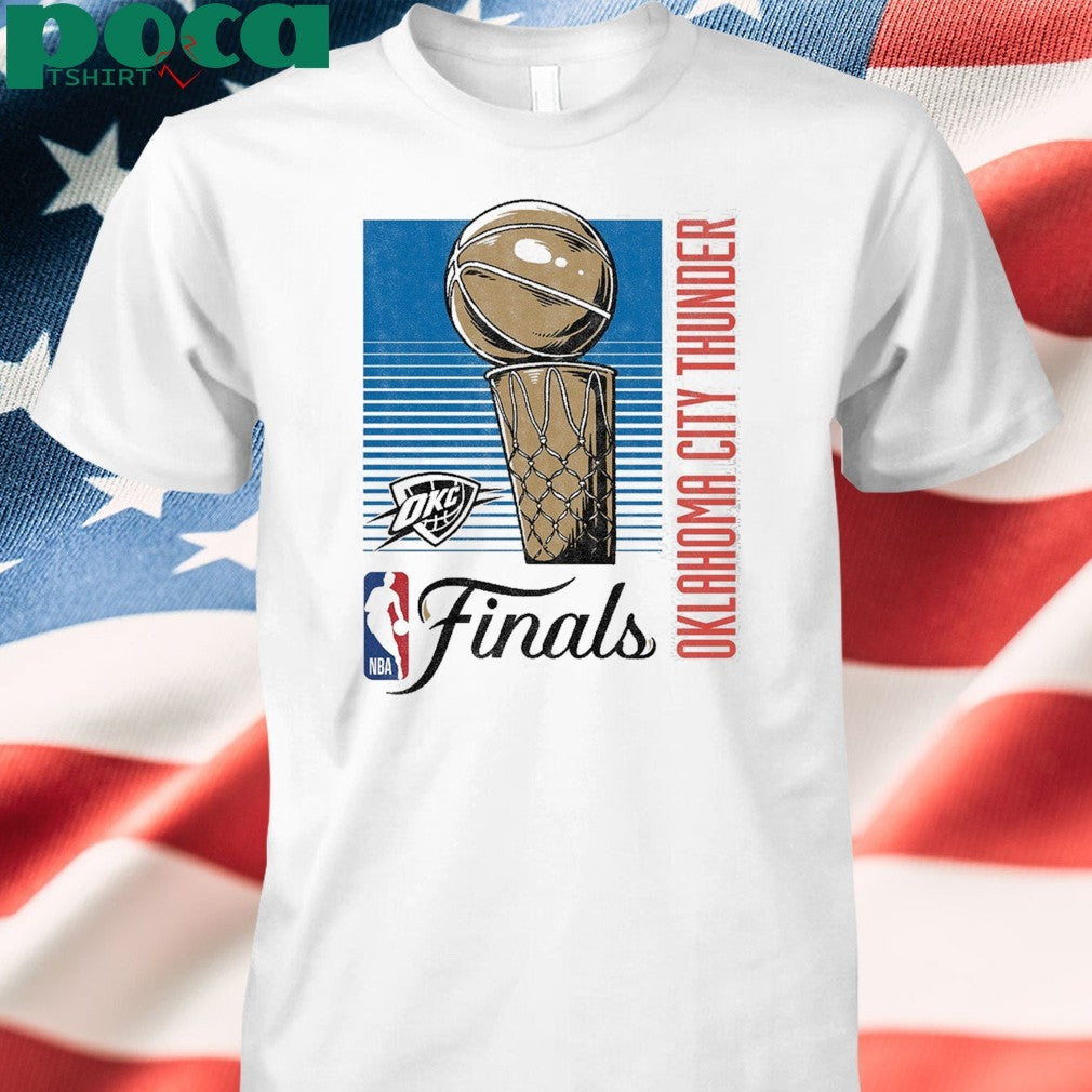 OKC THUNDER 2025 NBA FINALS RETRO LINES T-SHIRT