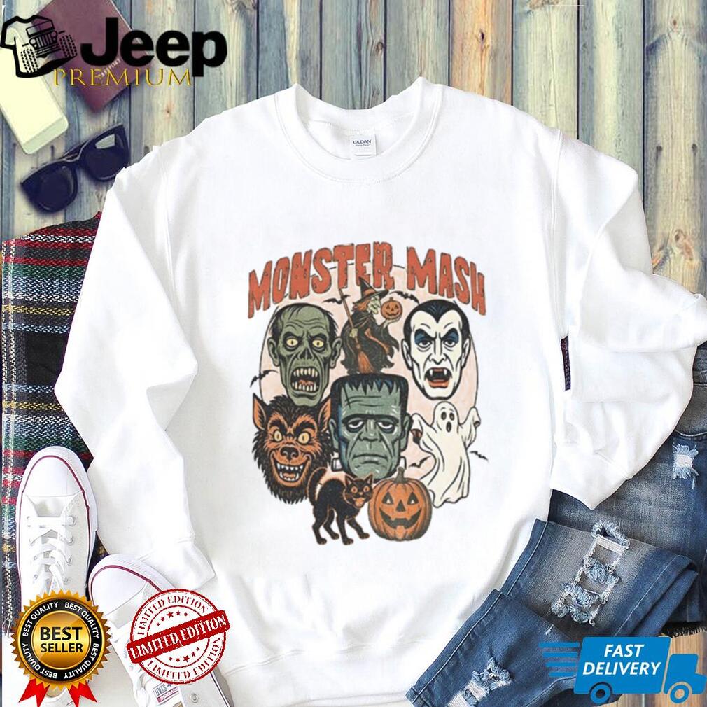Monster Mash Retro Halloween Spooky Season shirt