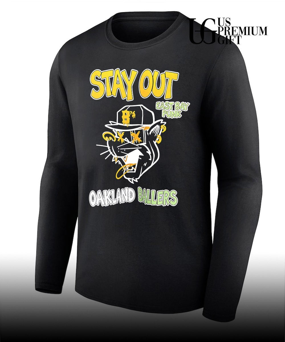 Oakland Ballers Stay Out East Bay Punk B’s mascot shirt