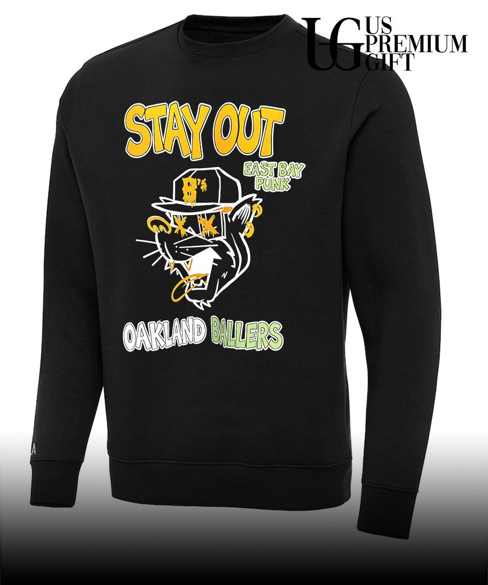 Oakland Ballers Stay Out East Bay Punk B’s mascot shirt