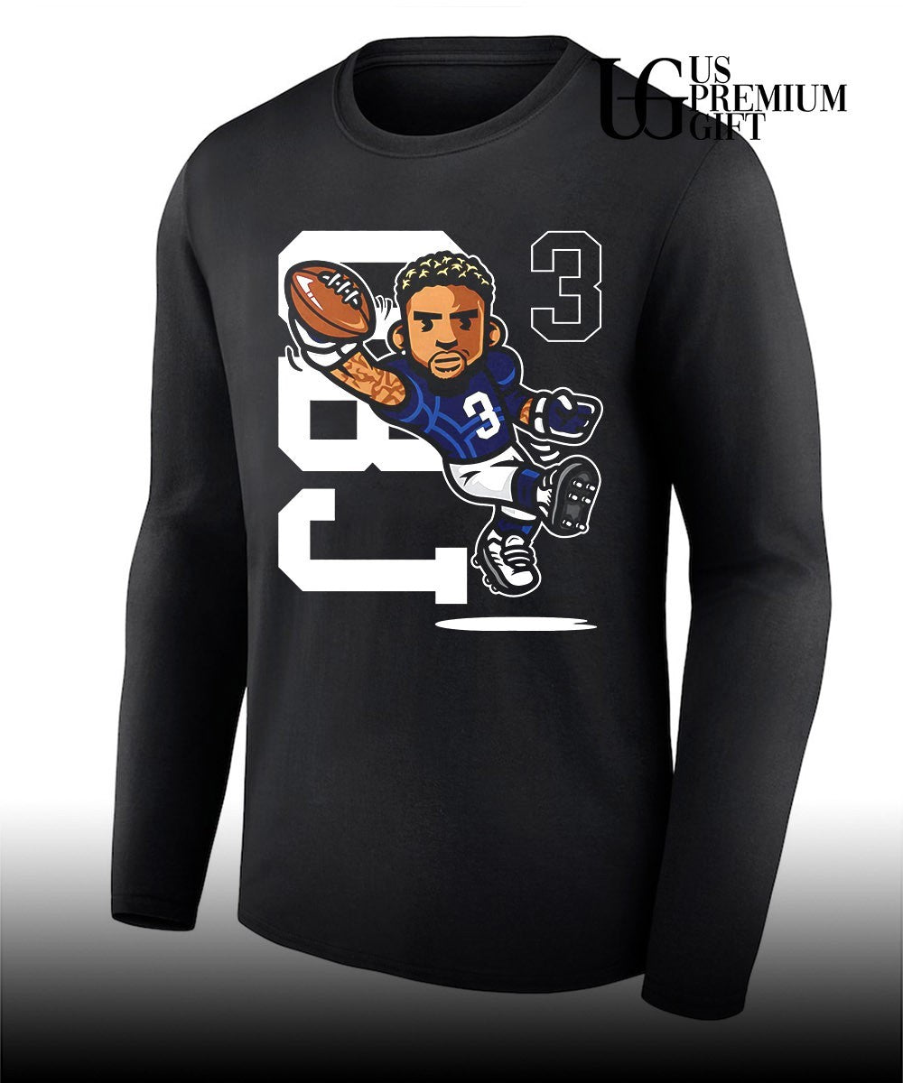 Odell Beckham Jr. player New York Giants Football toons catch shirt
