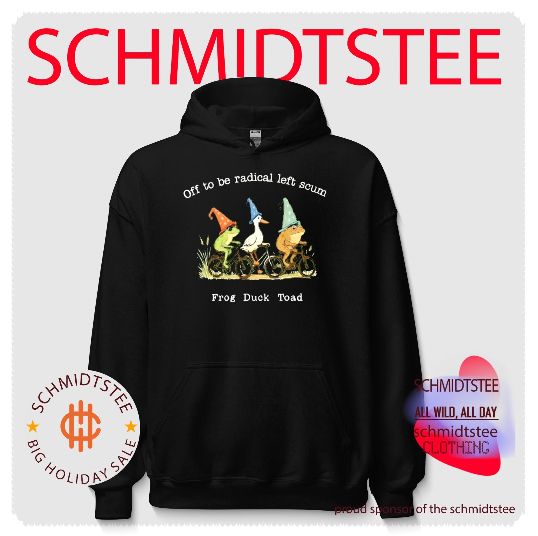 Off to Be Radical Left Scum Frog Duck Toad shirt