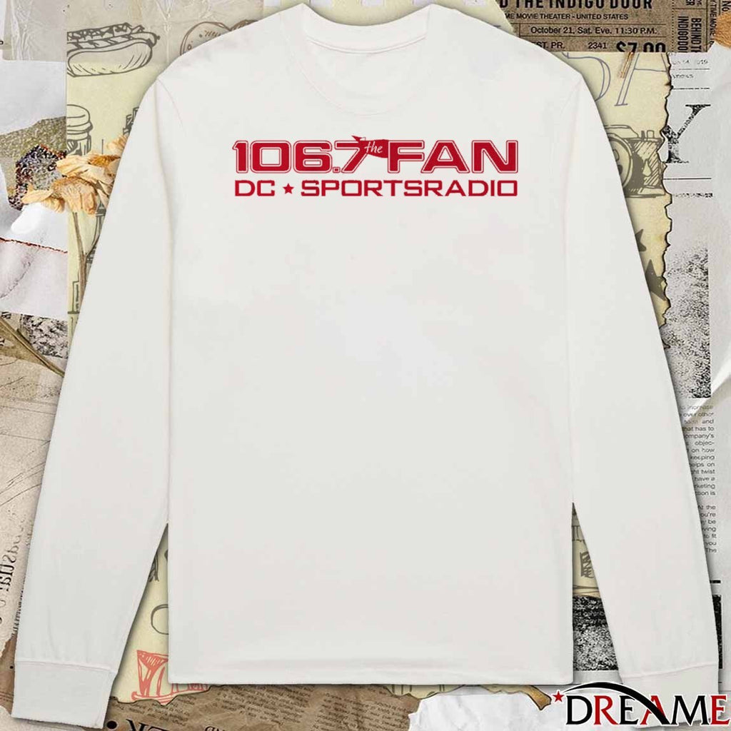 106.7 The Fan DC Sports Radio Logo t-shirt