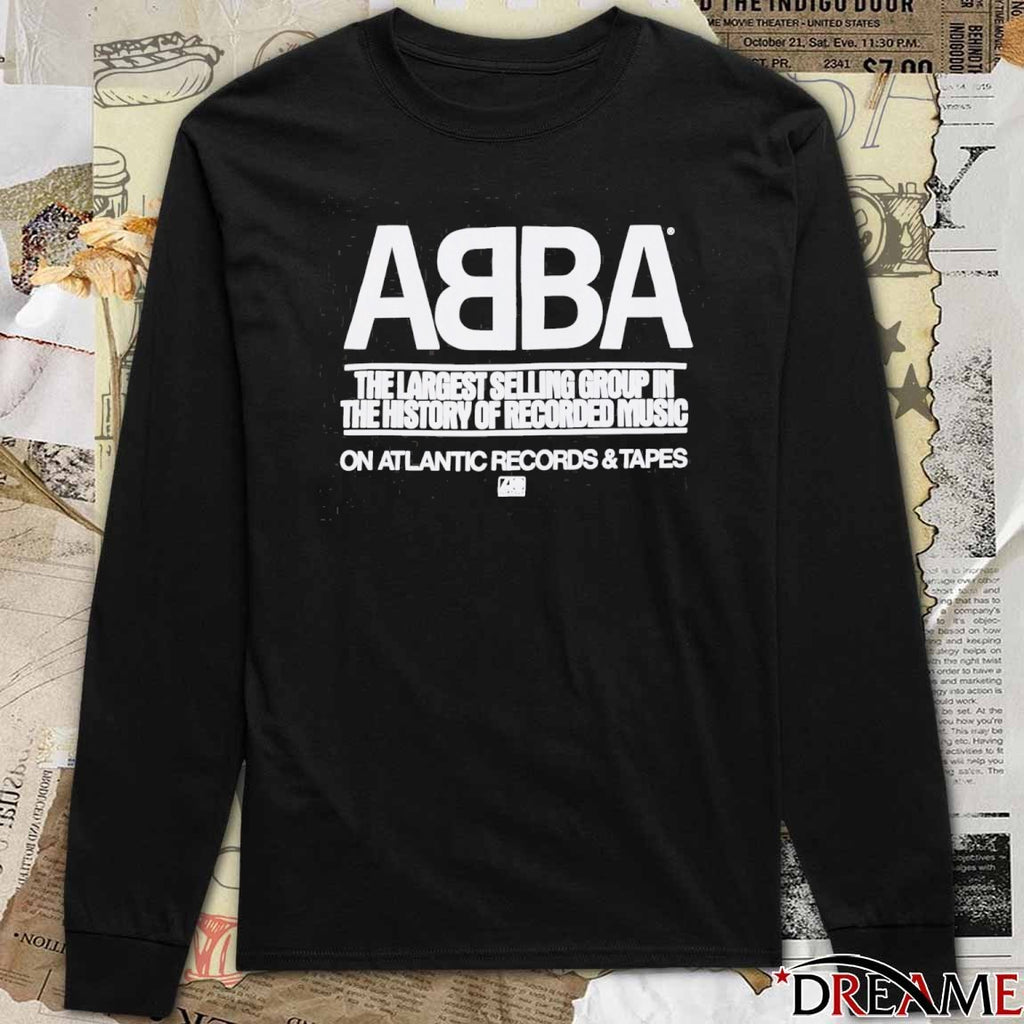 1979 Abba The Largest Selling Group In The History Of Recorded Music On Atlantic Records And Tapes Promo t-shirt