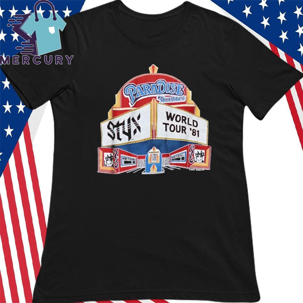 1981 Styx Paradise Theatre World Tour Shirt