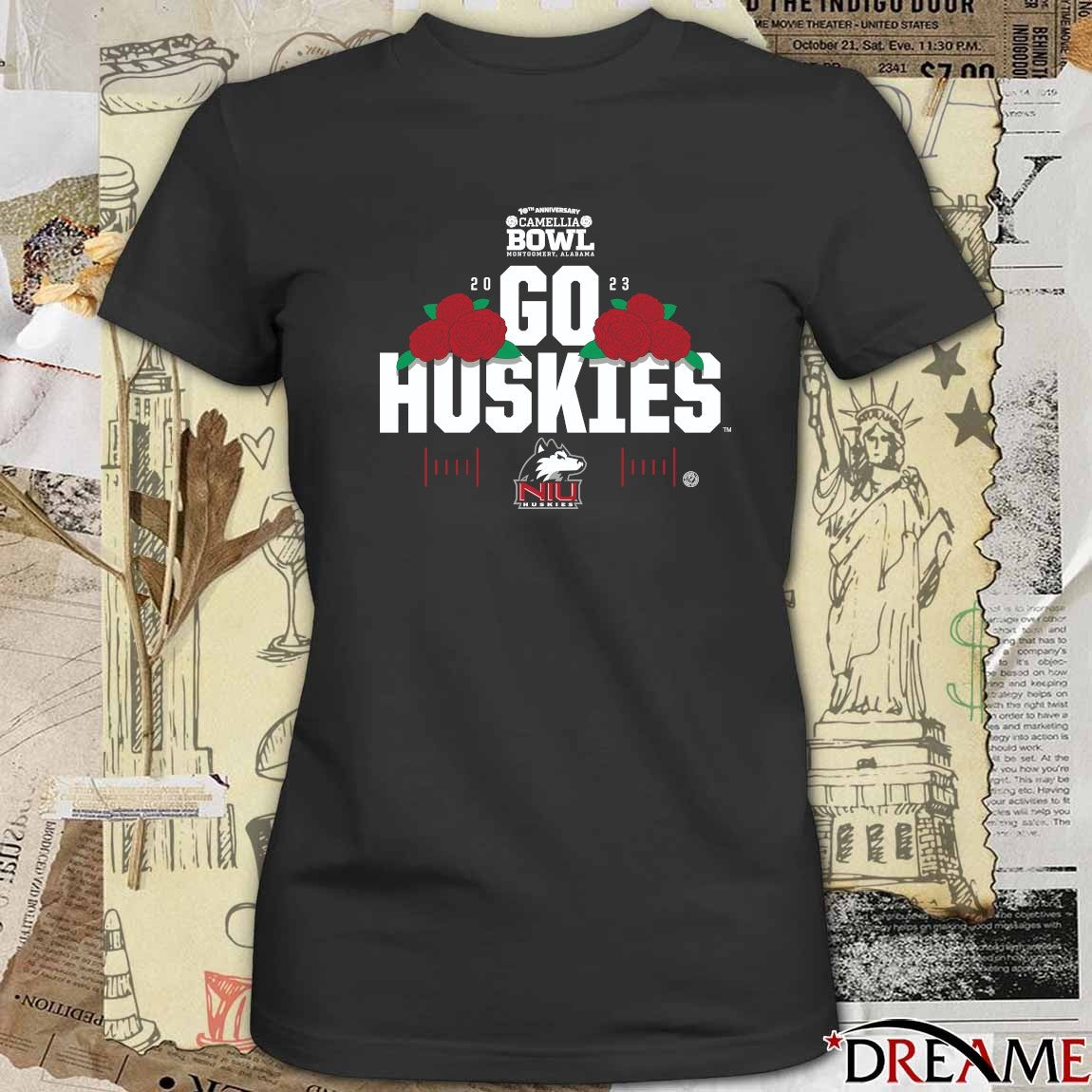 19th Anniversary Camellia Bowl Montgomery Alabma 2023 Go Huskies Northern Illinois Huskies t-shirt