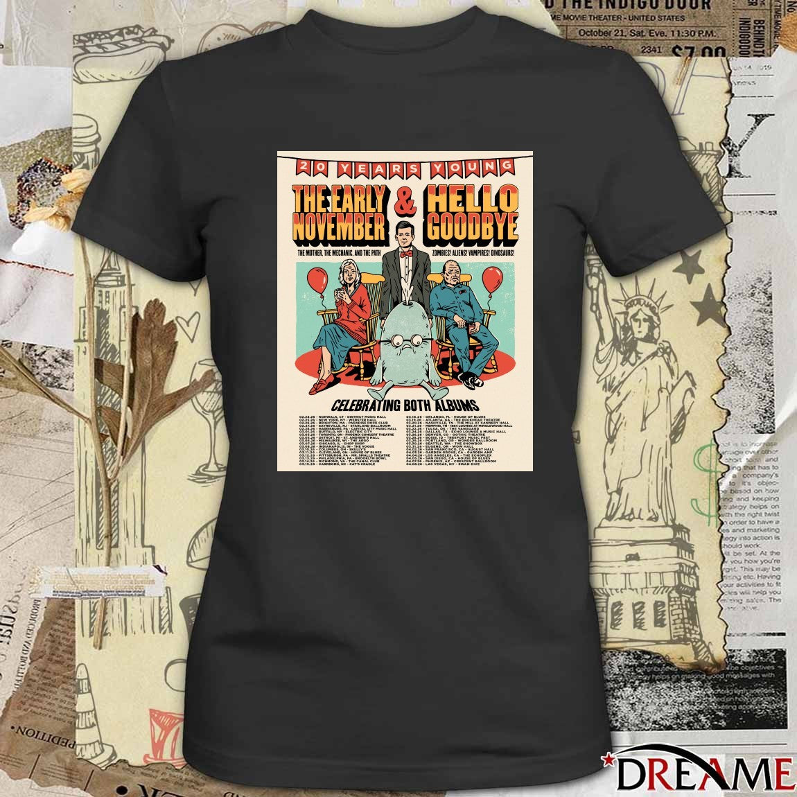 20 Years Young The Early November and Hello Goodbye Celebrating Both Albums Poster t-shirt