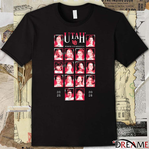 2025-2026 Utah Women’s Gymnastics Full Team Roster t-shirt