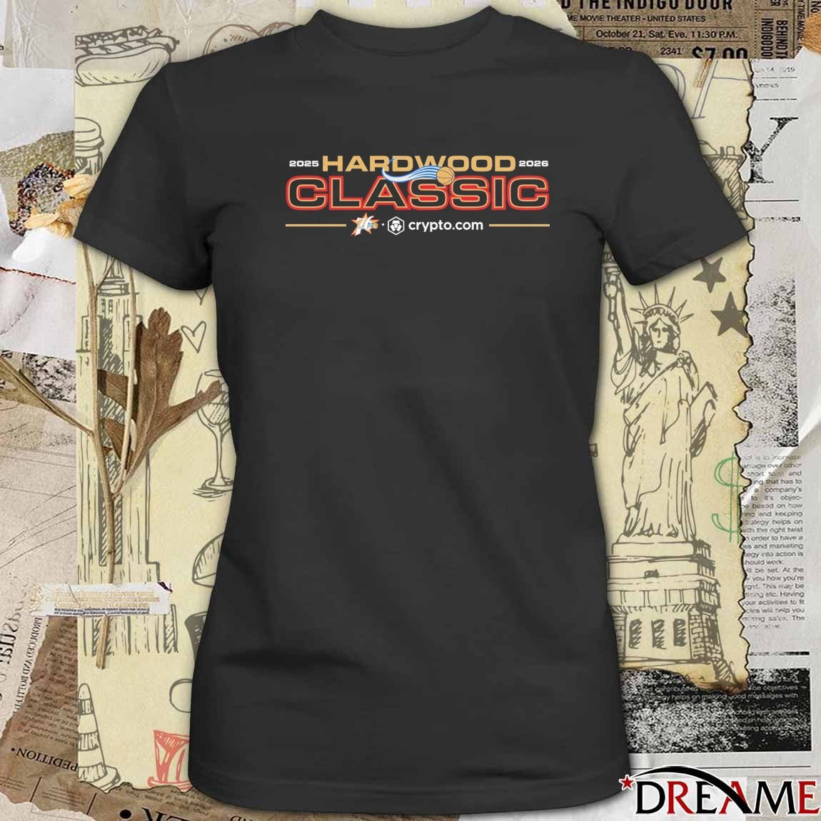 2025-26 Philadelphia 76ers NBA Baskebtall Hardwood Classic t-shirt