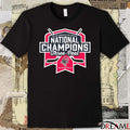 2025-26 Women’s Ice Hockey National Champions Three-Peat UW-River Falls Logo t-shirt