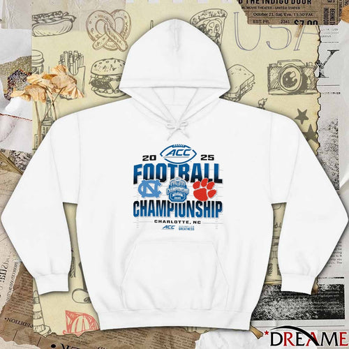 2025 ACC Atlantic Coast Conference Football Championship Clemson Tigers Vs North Carolina Tar Heels Charlotte NC t-shirt