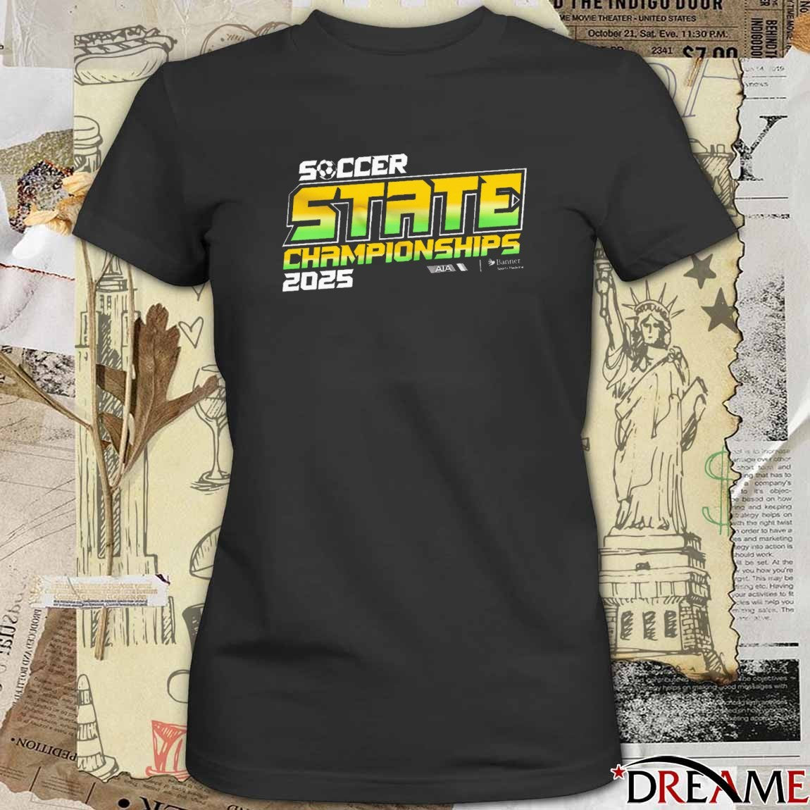 2025 AIA Fall Soccer State Championship Logo t-shirt