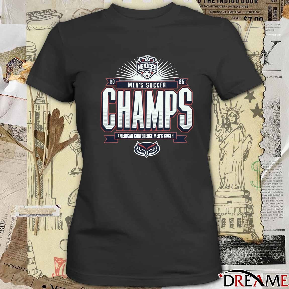 2025 American Conference Men’s Soccer Champs Florida Alantic Owls t-shirt