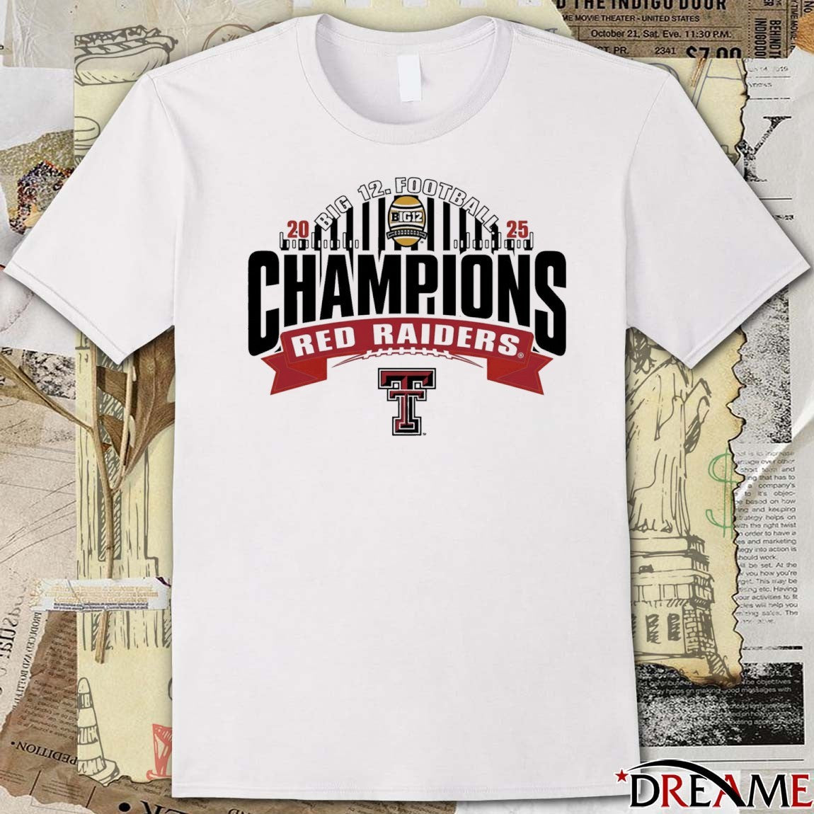 2025 Big 12 Football Champions Texas Tech Red Raiders t-shirt