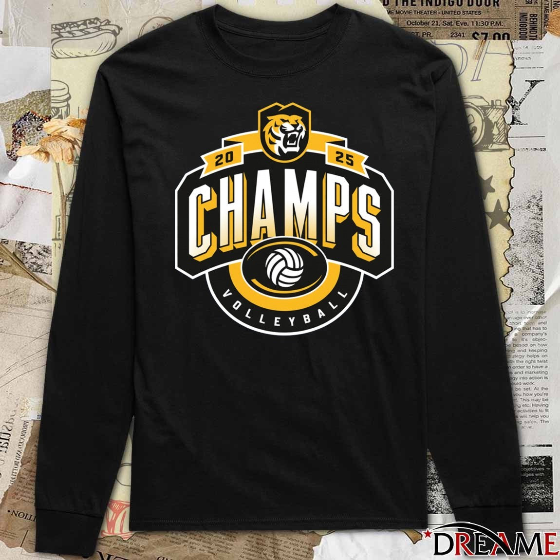 2025 Champs Colorado College Volleyball Logo t-shirt