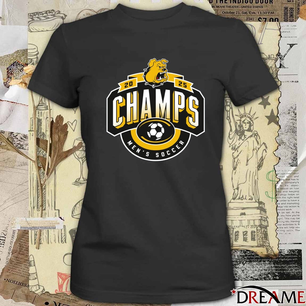 2025 Champs TLU Soccer Men’s Soccer Logo t-shirt