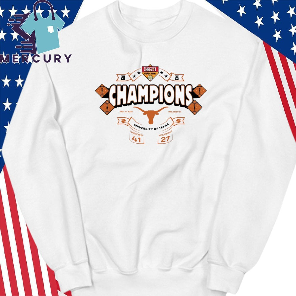 2025 Cheez-It Citrus Bowl Texas Champs Score Shirt