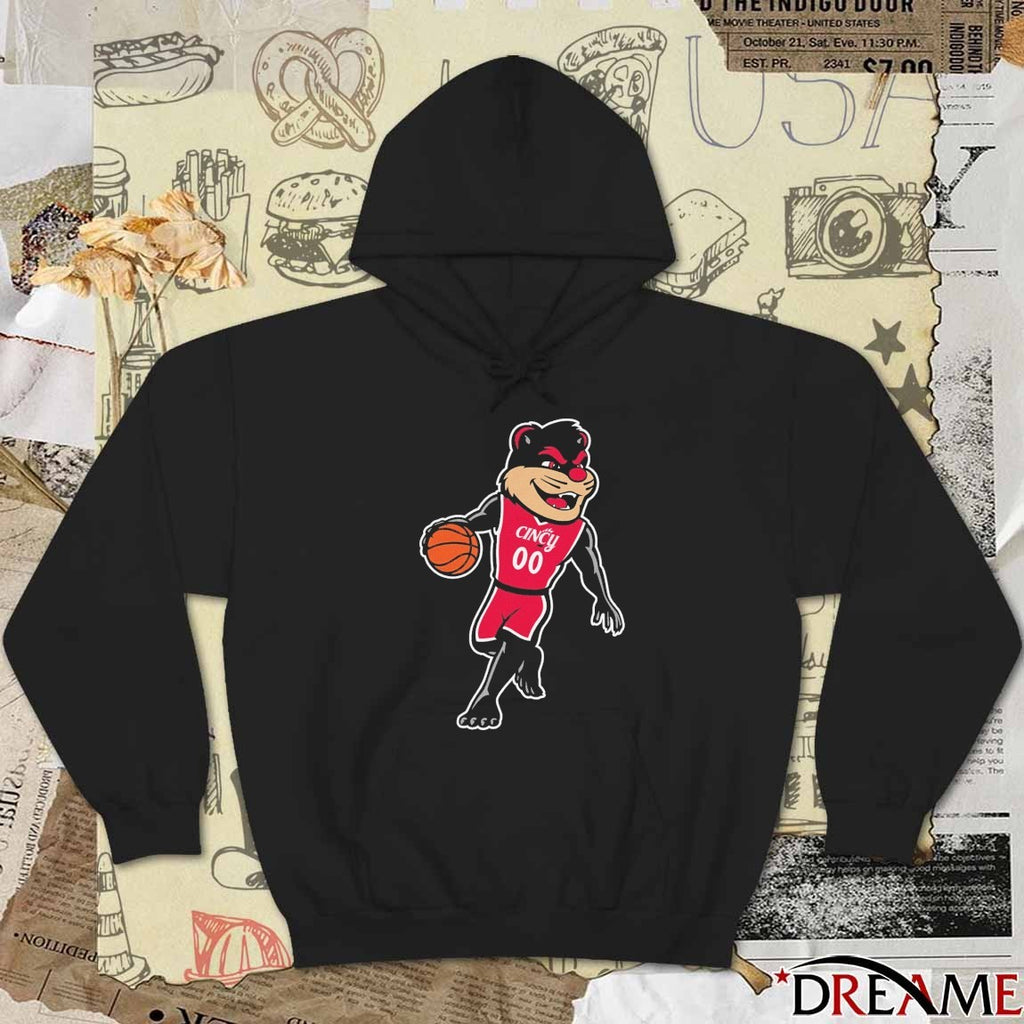 2025 Cincinnati Bearcats Mascot Playing Basketball t-shirt
