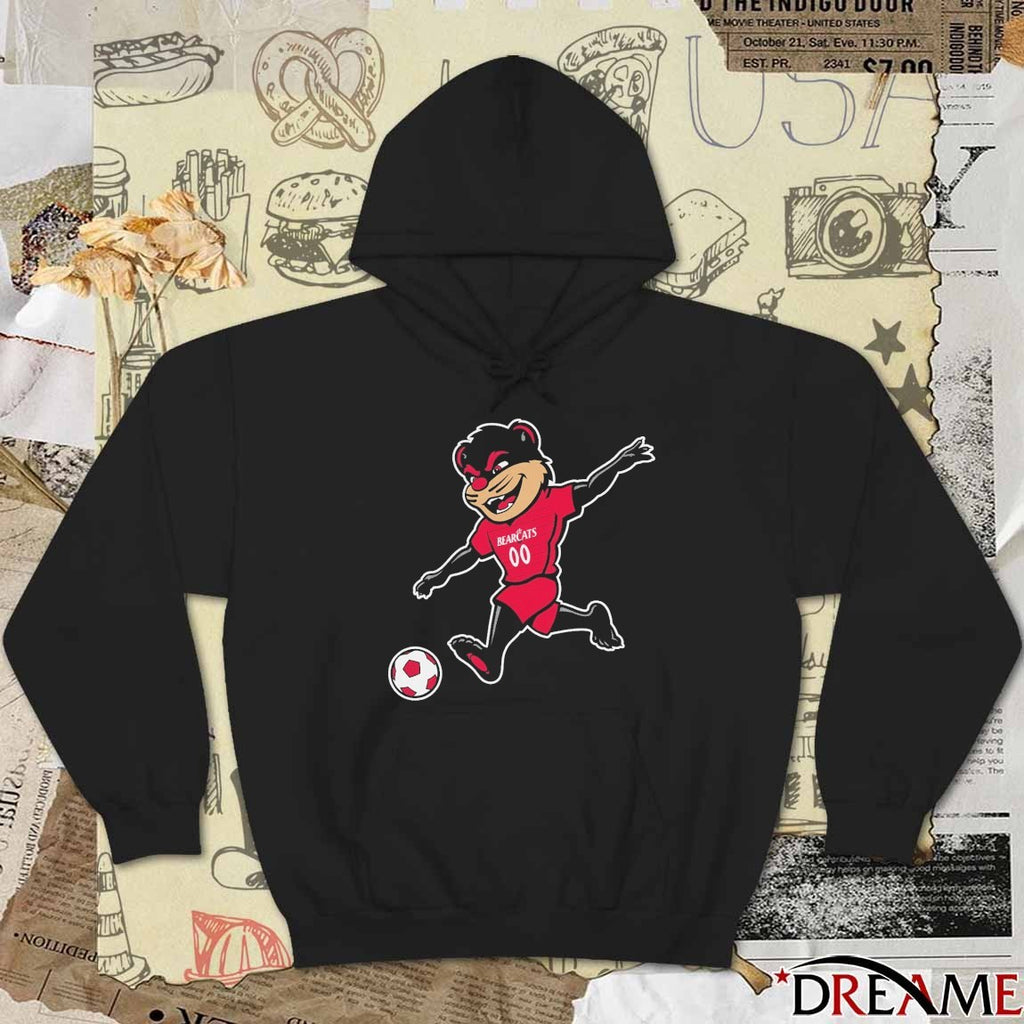 2025 Cincinnati Bearcats Mascot Playing Soccer t-shirt