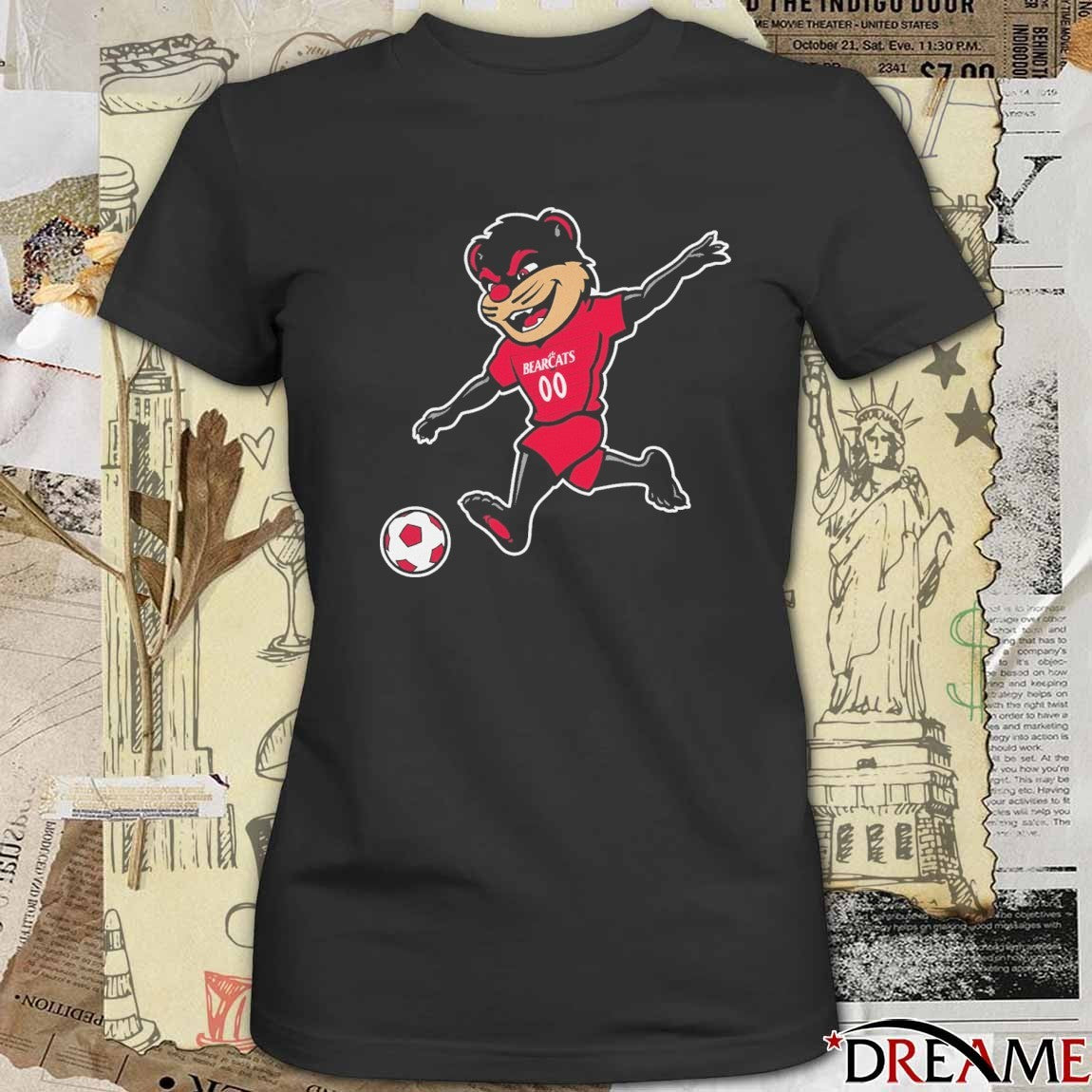 2025 Cincinnati Bearcats Mascot Playing Soccer t-shirt