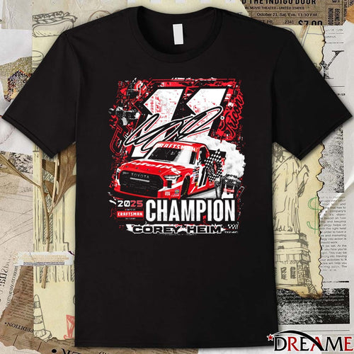 2025 Corey Heim Championship NASCAR Craftsman Truck Series Signature t-shirt