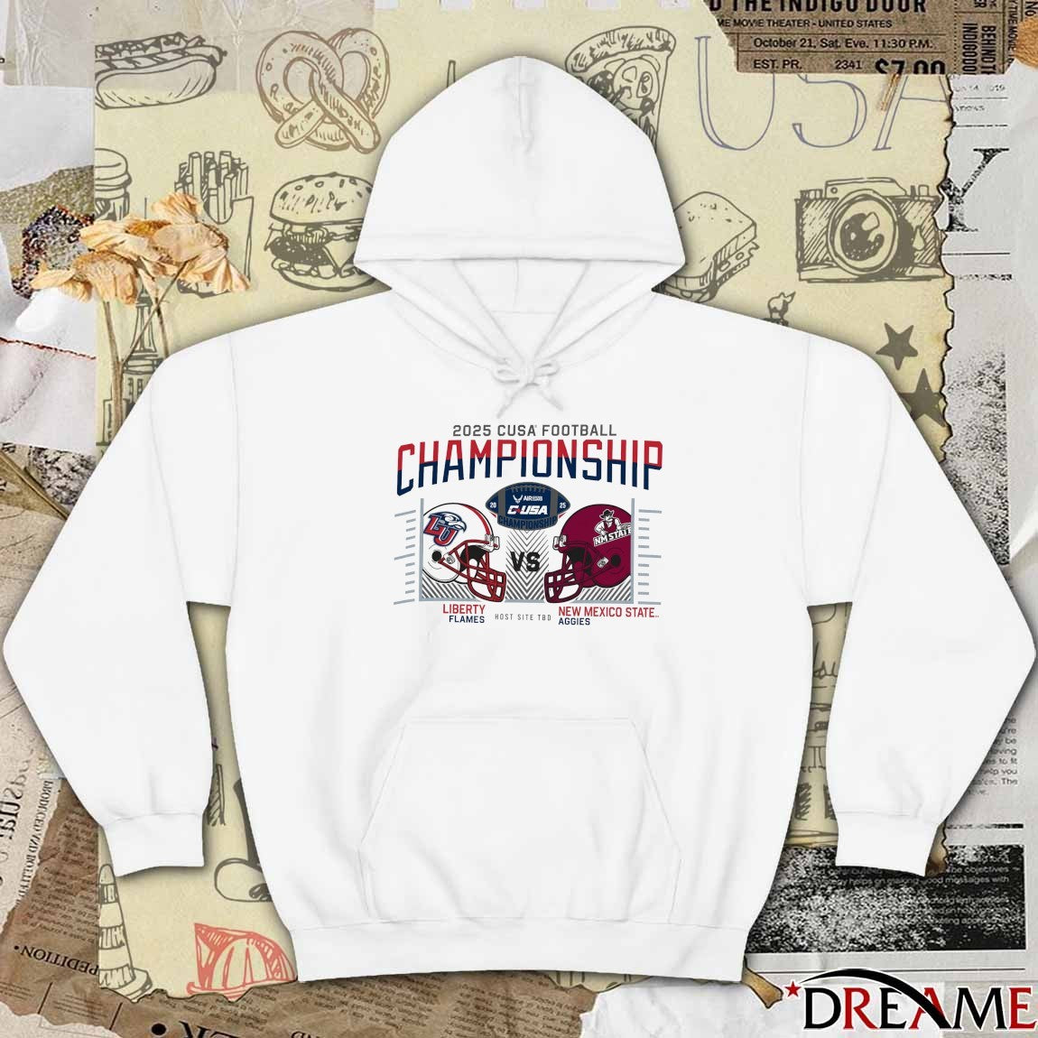 2025 Cusa Conference Usa Football Championship Champion Liberty Flames Vs New Mexico State Aggies t-shirt