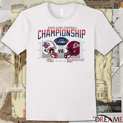 2025 Cusa Conference Usa Football Championship Champion Liberty Flames Vs New Mexico State Aggies t-shirt