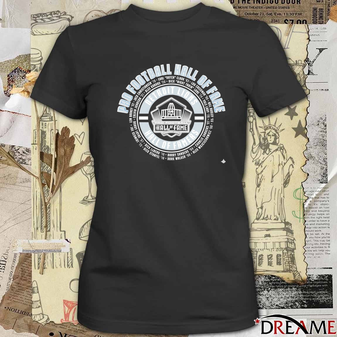 2025 Detroit Lions Pro Football Hall of Famers Canton Ohio t-shirt