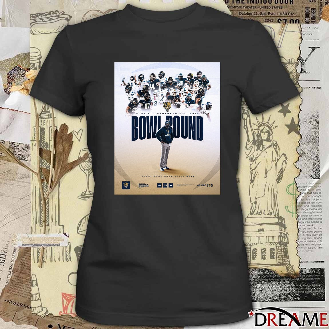 2025 FIU Panthers Football Bowl Bound First Bowl Game Since 2019 Poster t-shirt