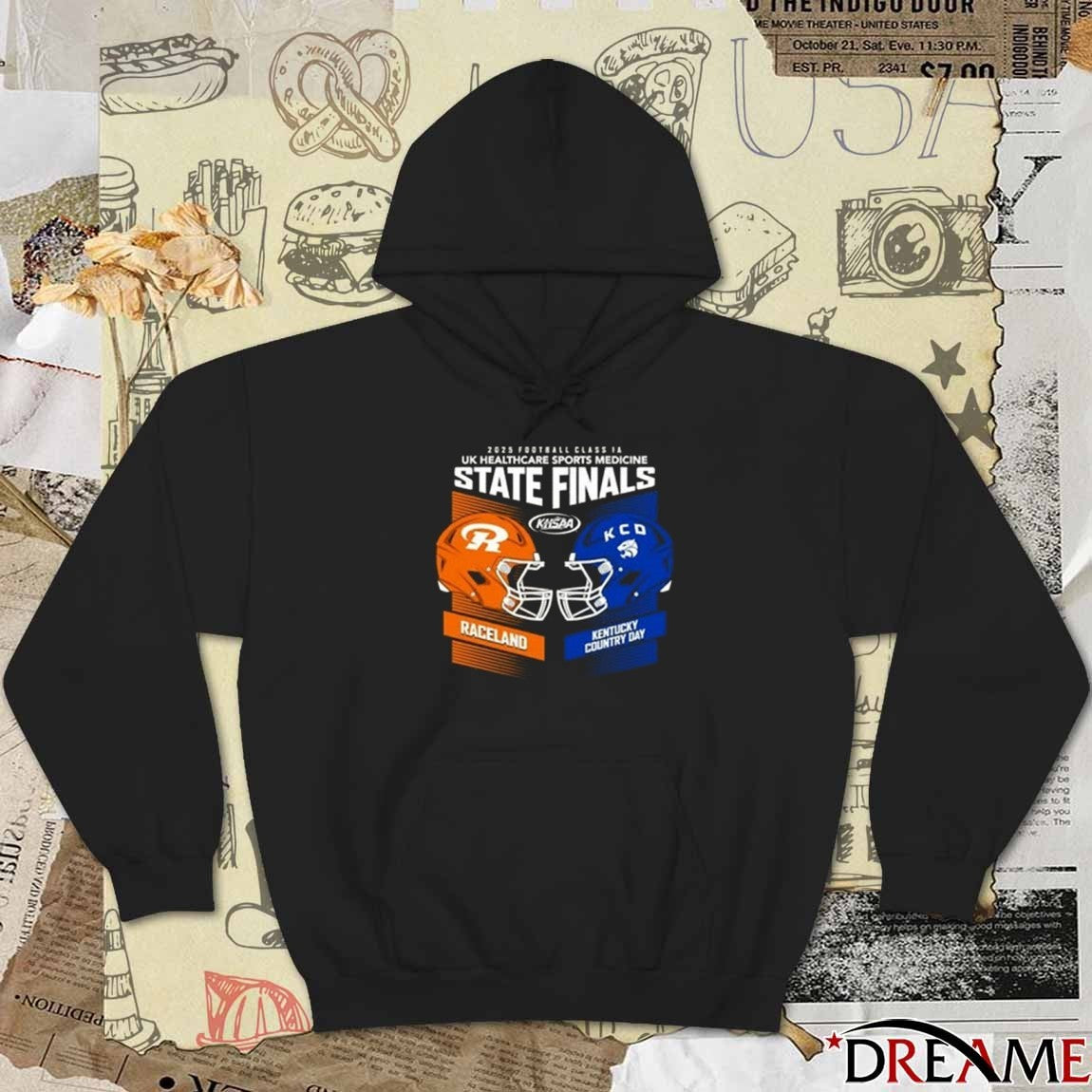 2025 Football Class 1A KHSAA UK Healthcare Sports Medicine State Finals Raceland Vs Kentucky Country Day Helmets t-shirt
