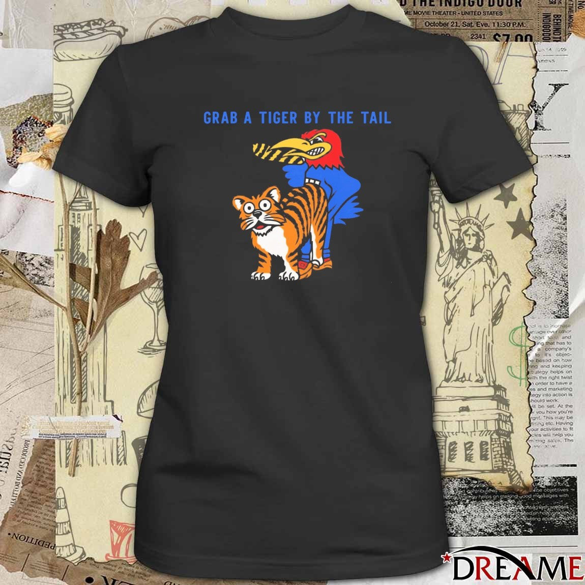 2025 Grab a Tiger By the Tail Kansas Jayhawks Vs Missouri Tigers t-shirt