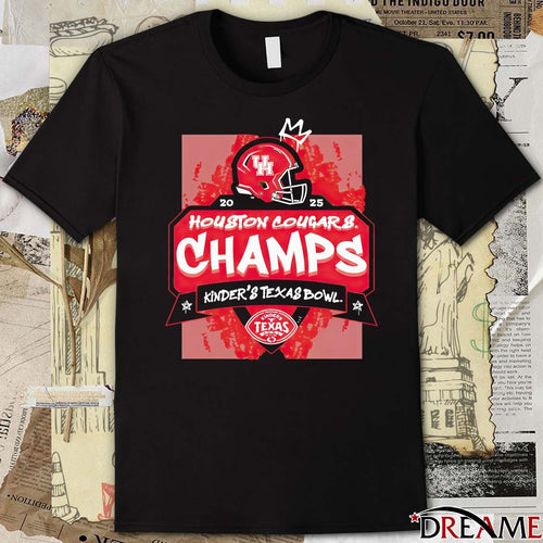2025 Houston Cougars Kinder’s Texas Bowl Champions Helmets t-shirt