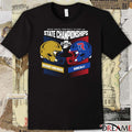 2025 IHSAA Football State Championships Bishop Dwenger vs Roncalli Head To Head Class 5A t-shirt