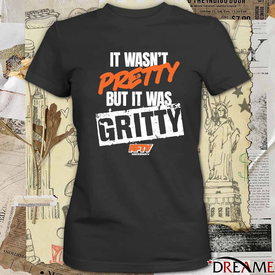 2025 It Wasn’t Pretty But It Was Gritty Knicks Fan TV t-shirt