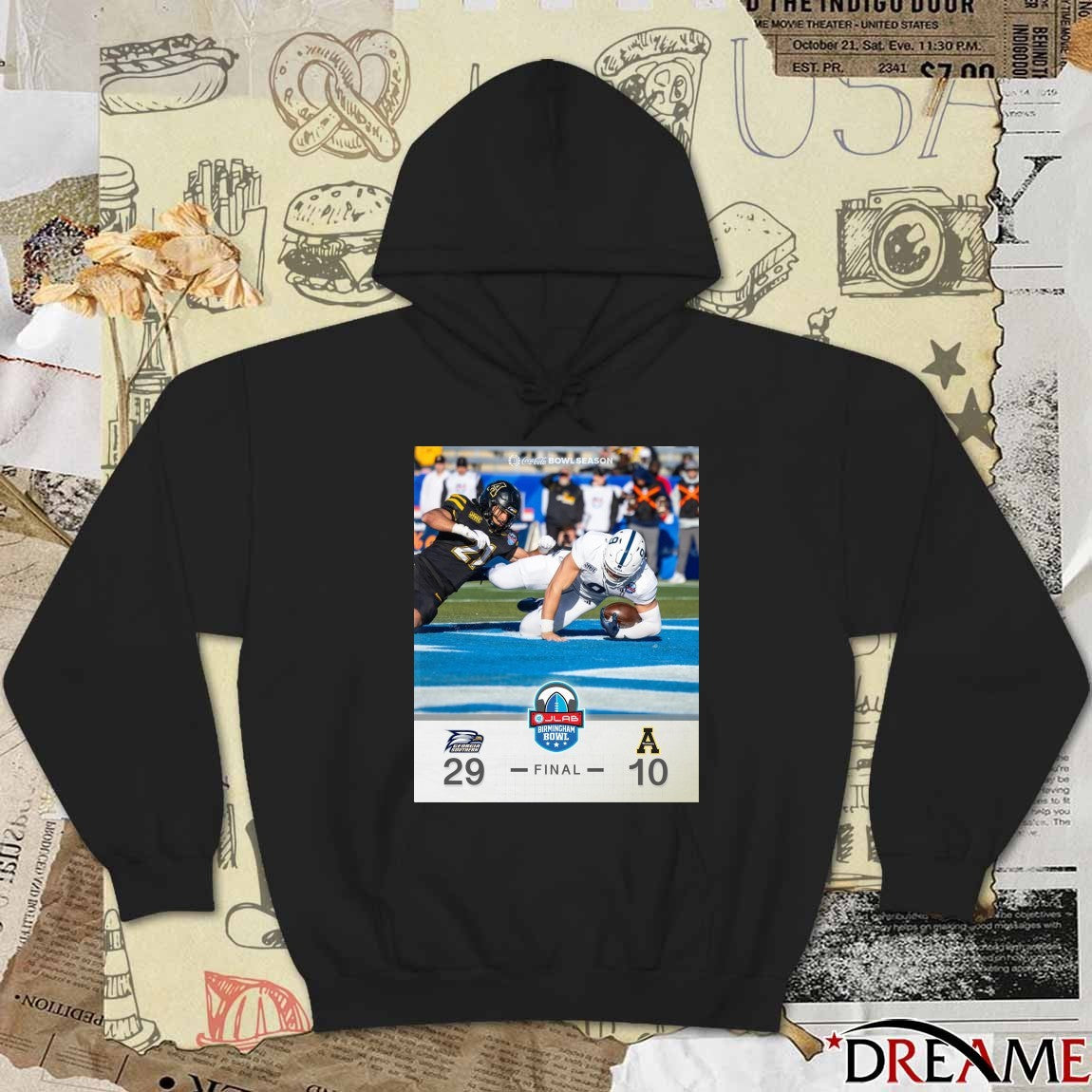 2025 JLab Birmingham Bowl Georgia Southern defeated Appalachian State final score 29-10 Poster t-shirt