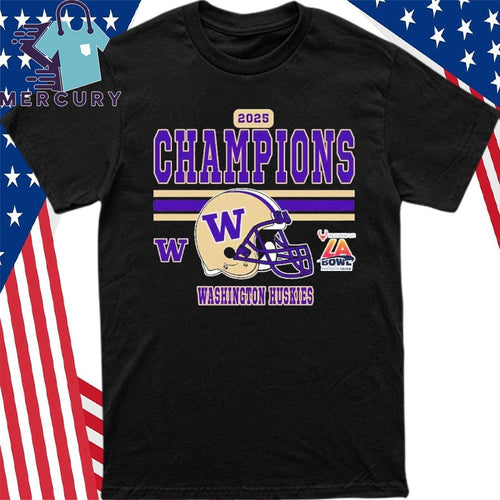 2025 LA Bowl Champions Washington Huskies Football Champions 2025 Bucked Up LA Bowl Hosted by Gronk Shirt
