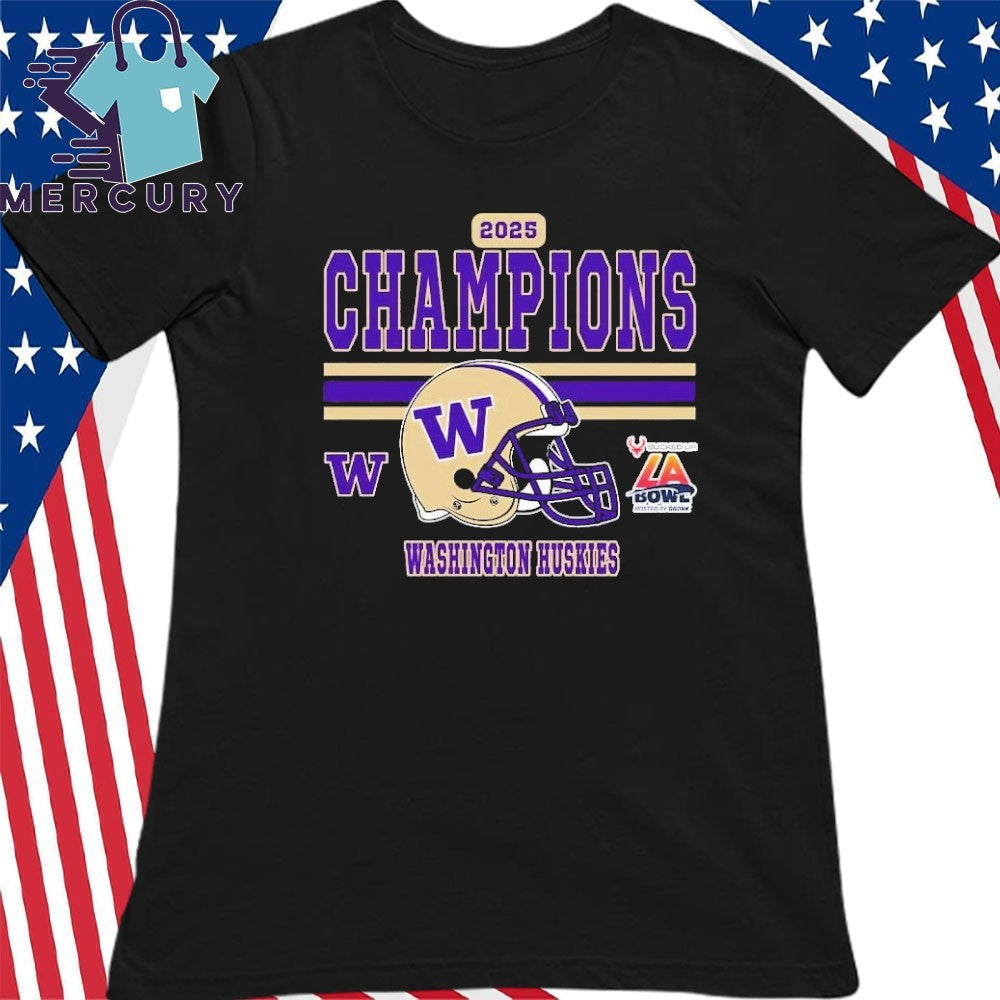 2025 LA Bowl Champions Washington Huskies Football Champions 2025 Bucked Up LA Bowl Hosted by Gronk Shirt