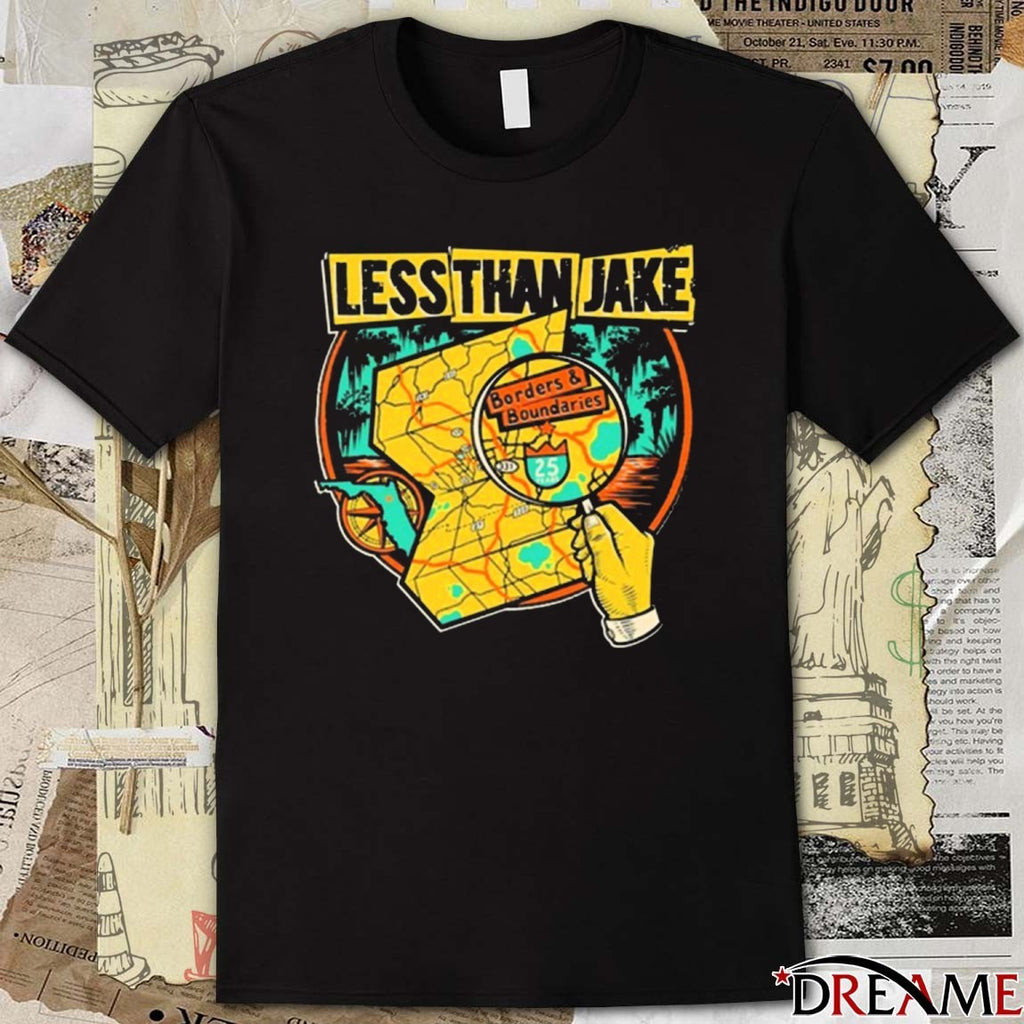 2025 Less Than Jake Borders and Boundaries Anniversary t-shirt