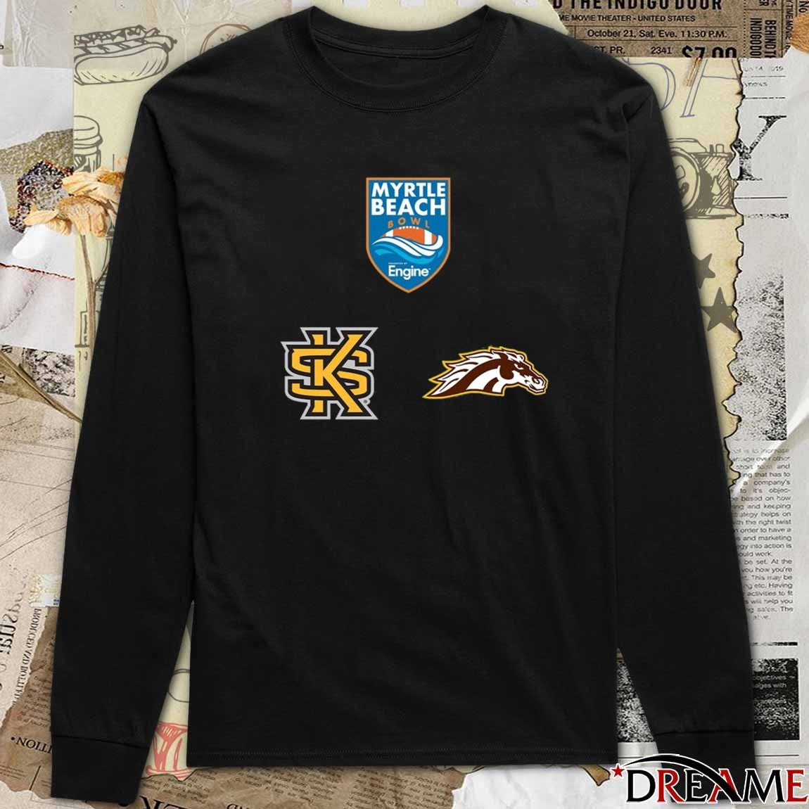 2025 Myrtle Beach Bowl Kennesaw State Owls Vs Western Michigan Broncos Dec 19 New Logos t-shirt