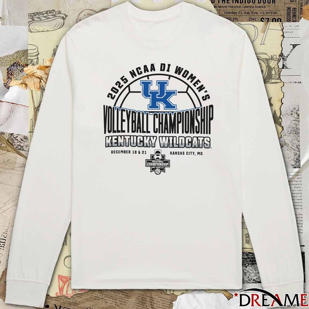 2025 NCAA Division I Kentucky Wildcats 2025 Women’s Volleyball Championships December 18 21 Kansas City MO t-shirt