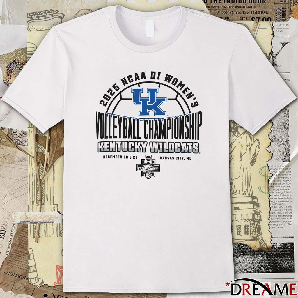 2025 NCAA Division I Kentucky Wildcats 2025 Women’s Volleyball Championships December 18 21 Kansas City MO t-shirt