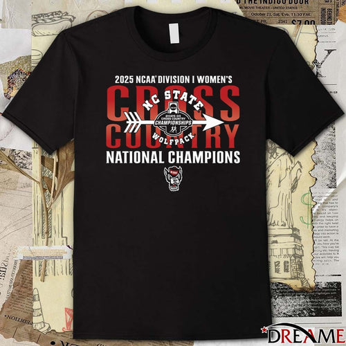 2025 NCAA Division I Women’s Cross Country National Champions NC State Wolfpack t-shirt