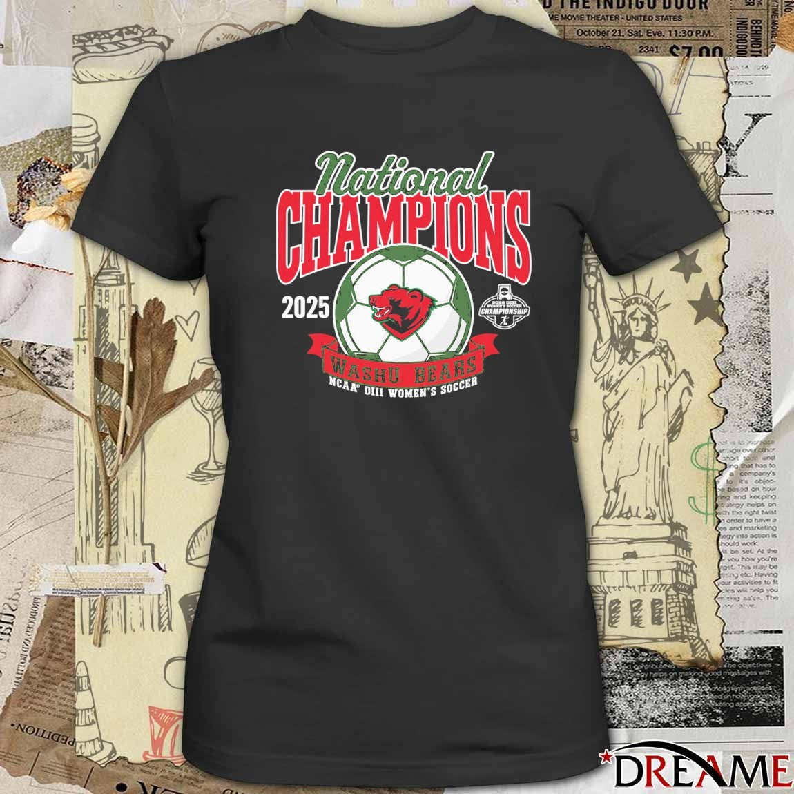 2025 NCAA Women’s Soccer National Championship Washu Bears t-shirt