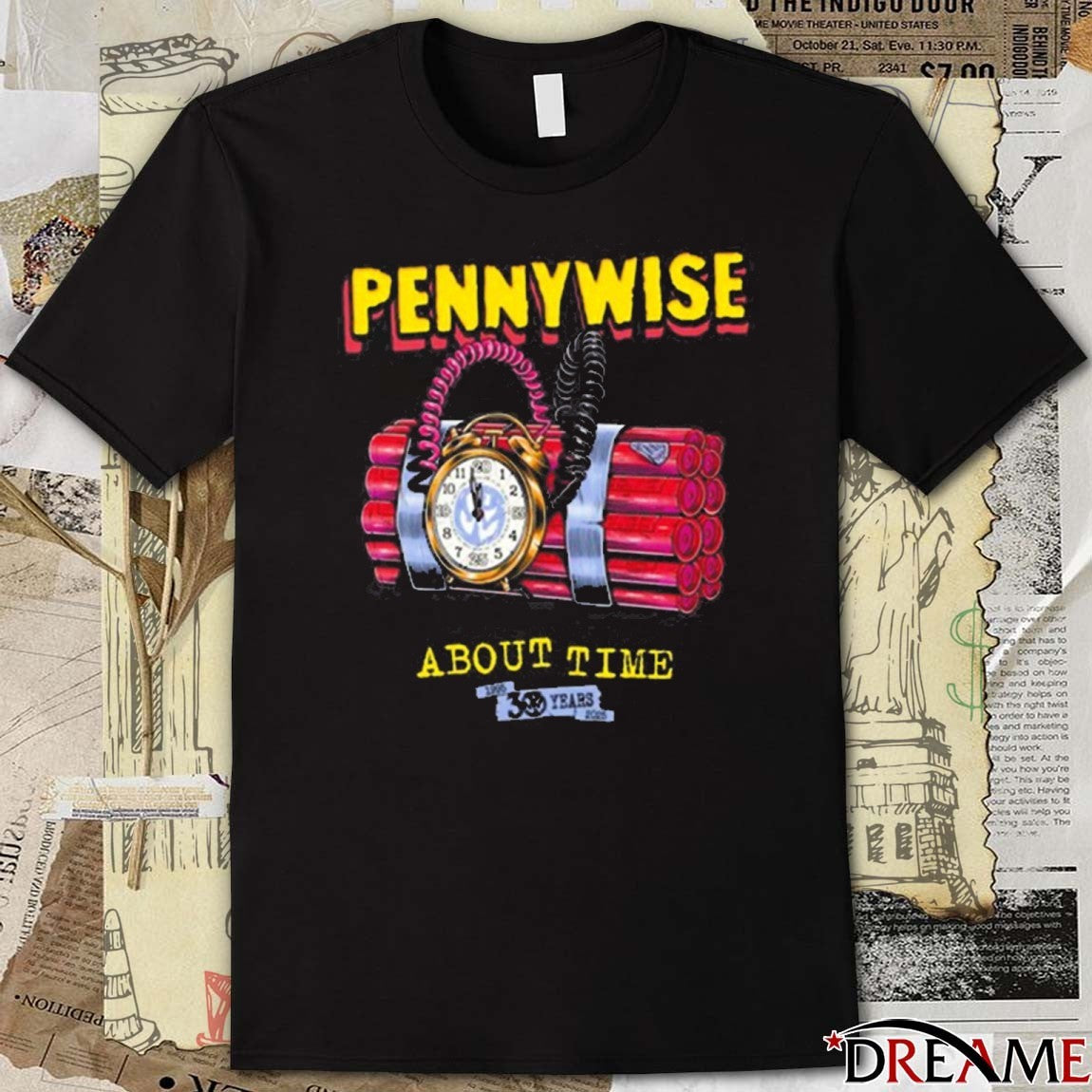 2025 Pennywise About Time 30 Years Anniversary t-shirt