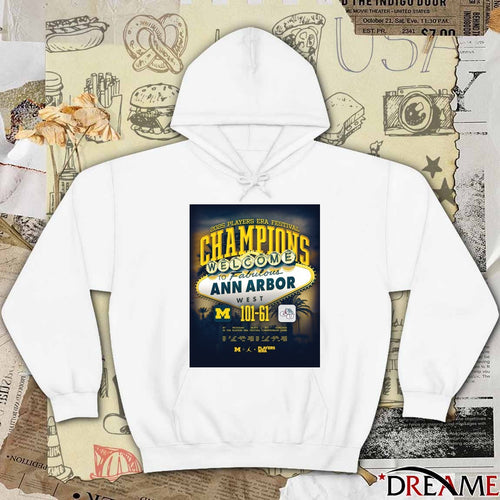 2025 Players Era Festival Champions Welcome To Fabulous Ann Arbor West Michigan 101 – 61 Gonzaga Poster t-shirt