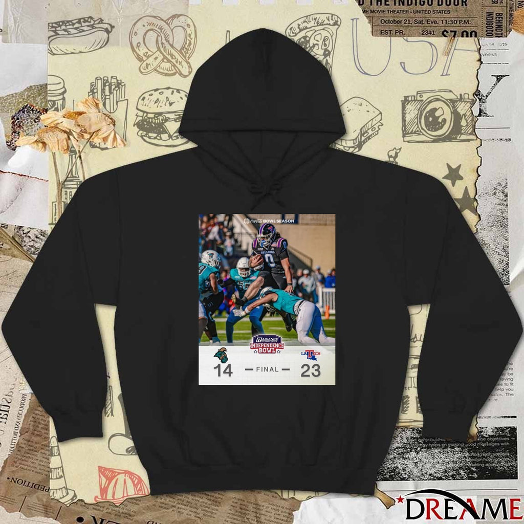 2025 Radiance Technologies Independence Bowl Louisiana Tech Bulldogs Vs Coastal Carolina Chanticleers Final Score 23 – 14 Poster t-shirt