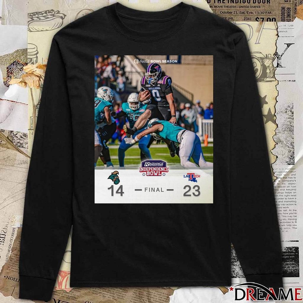 2025 Radiance Technologies Independence Bowl Louisiana Tech Bulldogs Vs Coastal Carolina Chanticleers Final Score 23 – 14 Poster t-shirt