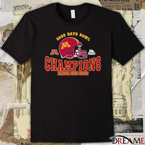 2025 Rate Bowl Champions Minnesota Golden Gophers Football Helmet t-shirt