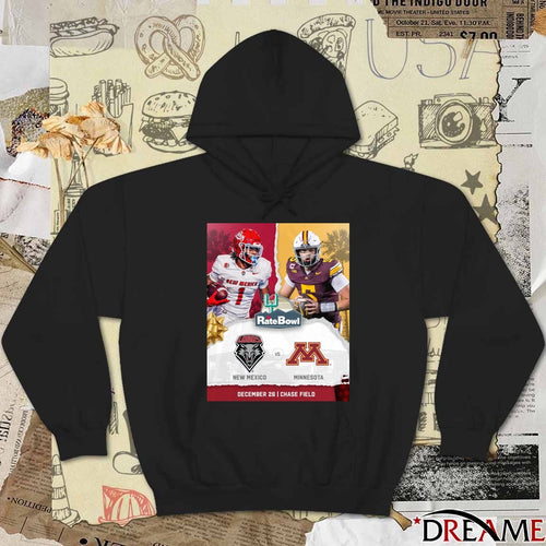 2025 Rate Bowl New Mexico Lobos Vs Minnesota Golden Gophers December 26 Poster t-shirt