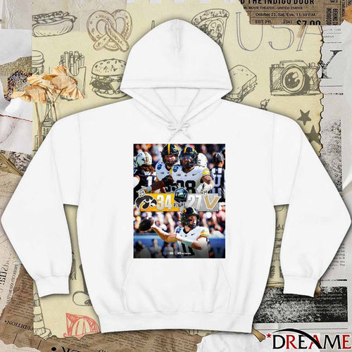 2025 ReliaQuest Bowl Iowa Hawkeyes Vs Vanderbilt Commodores Final Score 34 – 27 Poster t-shirt